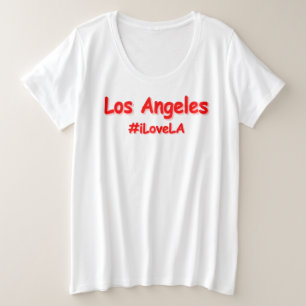 "#iLoveLA" Cute Design. Bestel nu Grote Maat T-shirt