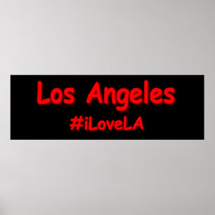 "#iLoveLA" Cute Design. Bestel nu Poster