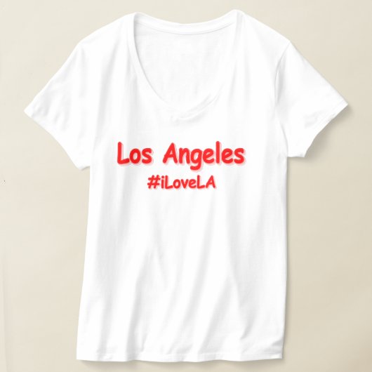 "#iLoveLA" Cute Design. Bestel nu T-shirt (Laagn)
