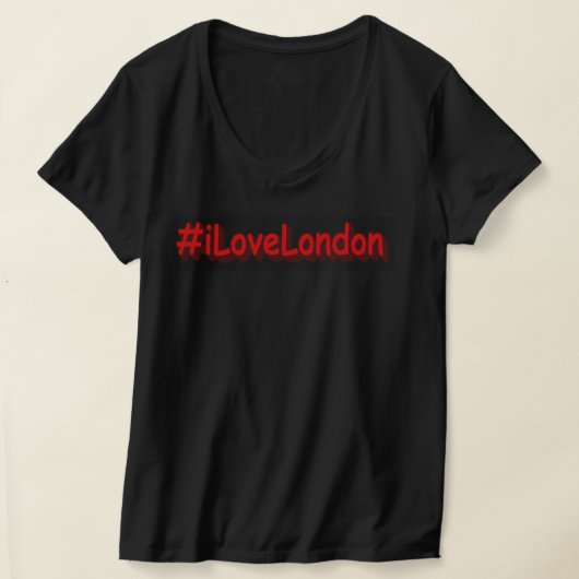 "#iLoveLondon" Cute Design. Bestel nu T-shirt (Laagn)