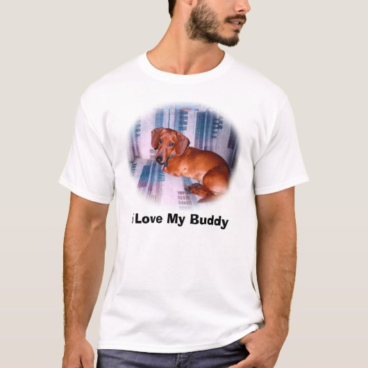 ilovemaatje, ik hou van mijn boeddy t-shirt (Voorkant)