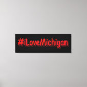 "#iLoveMichigan " Cute Design. Bestel nu Canvas Afdruk (Voorkant)