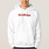 "#iLoveMichigan " Cute Design. Bestel nu Hoodie (Voorkant)