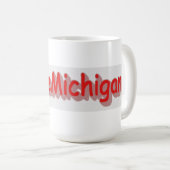 "#iLoveMichigan " Cute Design. Bestel nu Koffiemok (Voorkant rechts)