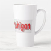"#iLoveMichigan " Cute Design. Bestel nu Latte Mok (Rechts)
