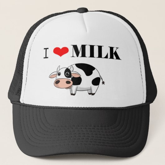 ilovemilk.png trucker pet (Voorkant)