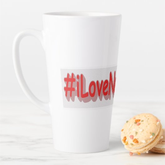 "#iLoveNetherlands" Cute Design. Bestel nu Latte Mok (In situ)