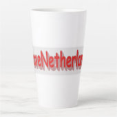 "#iLoveNetherlands" Cute Design. Bestel nu Latte Mok (Voorkant)