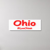 "#iLoveOhioan" Cute Design. Bestel nu Canvas Afdruk (Voorkant)