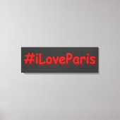 "#iLoveParis" Cute Design. Bestel nu Canvas Afdruk (Voorkant)