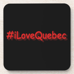 "#iLoveQuebec " Cute Design. Bestel nu Bier Onderzetter