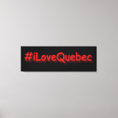 "#iLoveQuebec " Cute Design. Bestel nu Canvas Afdruk (Voorkant)