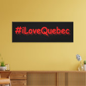 "#iLoveQuebec " Cute Design. Bestel nu Canvas Afdruk (Insitu (Woonkamer))