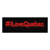 "#iLoveQuebec " Cute Design. Bestel nu Foto Afdruk (Voorkant)