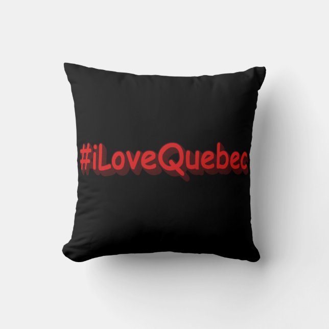 "#iLoveQuebec " Cute Design. Bestel nu Kussen (Voorkant)