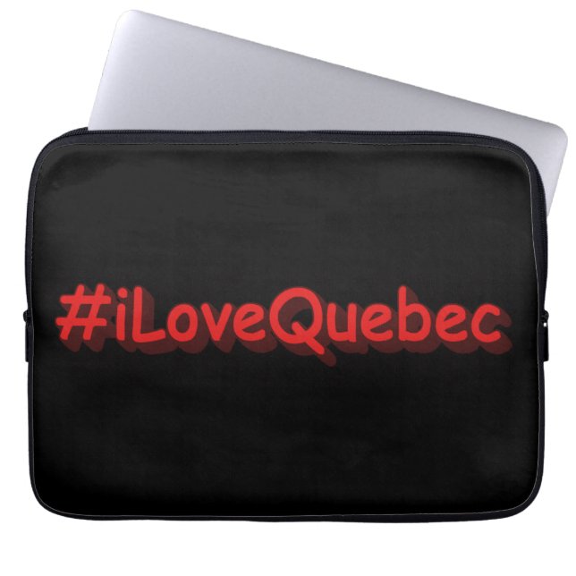 "#iLoveQuebec " Cute Design. Bestel nu Laptop Sleeve (Voorkant)