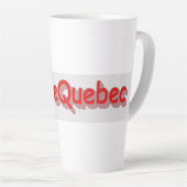 "#iLoveQuebec " Cute Design. Bestel nu Latte Mok (Rechterhoek)