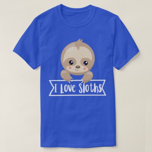 Ilovesloths T-shirt (Design voorkant)