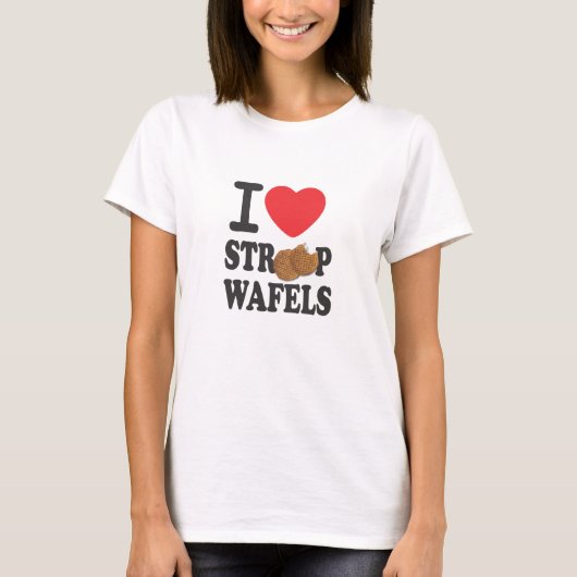 iLoveStroopwafels.com Babydoll T-shirt (Voorkant)