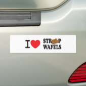iLoveStroopwafels.com bumpersticker (Op auto)