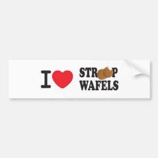 iLoveStroopwafels.com-Bumpersticker Bumpersticker