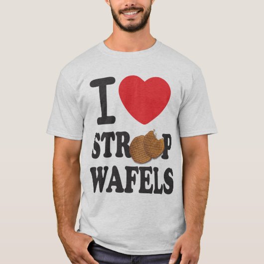 iLoveStroopwafels.com Handtekening T-Shirt (Voorkant)
