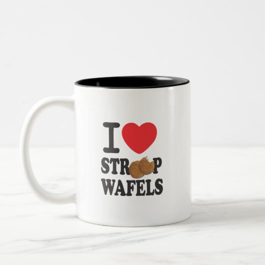 iLoveStroopwafels.com Signature Coffee-Mok Tweekleurige Koffiemok (Links)