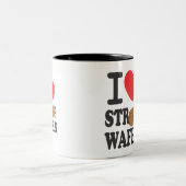 iLoveStroopwafels.com Signature Coffee-Mok Tweekleurige Koffiemok (Center)