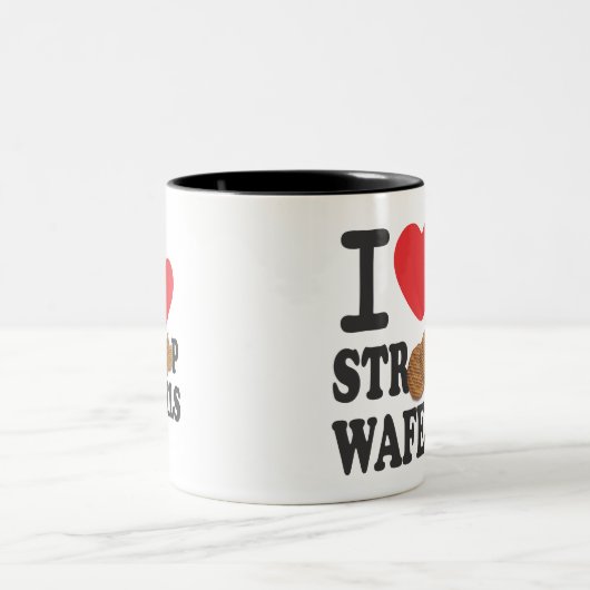 iLoveStroopwafels.com Signature Coffee-Mok Tweekleurige Koffiemok (Center)