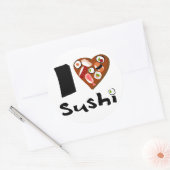 ilovesushipegatina ronde sticker (Envelop)