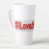 "#iLoveSweden" Cute Design. Nu kopen-Mok Latte Mok (Linkerhoek)