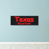 "#iLoveTexian " Cute Design. Bestel nu Canvas Afdruk (Insitu (Houten vloer))