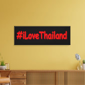 "#iLoveThailand" Cute Design. Bestel nu Canvas Afdruk (Insitu (Woonkamer))