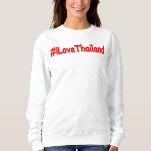 "#iLoveThailand" Cute Design. Bestel nu Trui (Voorkant)