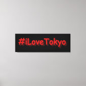 "#iLoveTokyo" Cute Design. Bestel nu Canvas Afdruk (Voorkant)