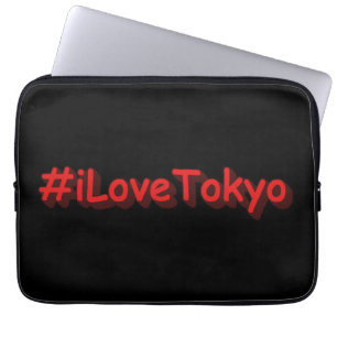 "#iLoveTokyo" Cute Design. Bestel nu Laptop Sleeve