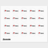ILoveTrance Ronde Sticker (Vel)
