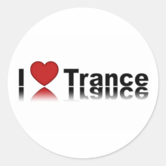 ILoveTrance Ronde Sticker