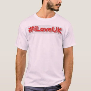 "#iLoveUK" Cute Design. Bestel nu T-shirt