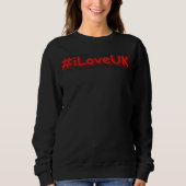 "#iLoveUK" Cute Design. Bestel nu Trui (Voorkant)