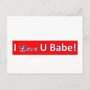 iloveyoubabe briefkaart