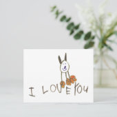 ILoveYouPuppy Briefkaart (Staand voorkant)
