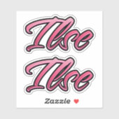 Ilse faded pink Aufkleber Sticker Stickerset (Vel)