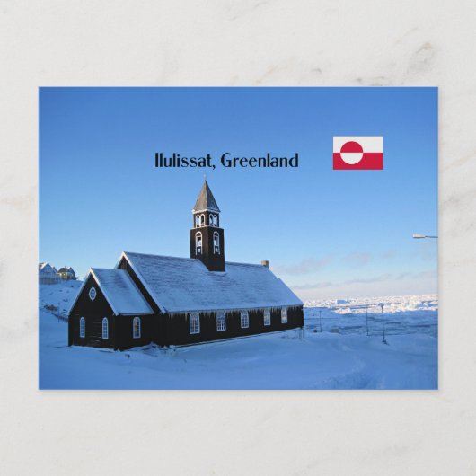 Ilulissat, Groenland foto Briefkaart (Voorkant)
