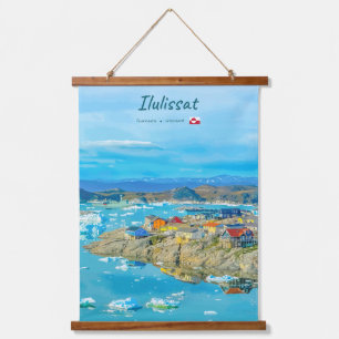 Ilulissat, Groenland - IJsberg Stad Hangend Wandkleed
