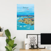 Ilulissat, Groenland - IJsberg Stad Poster (Thuiskantoor)
