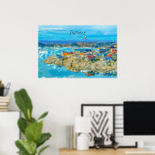 Ilulissat, Groenland - IJsberg Stad Poster (Thuiskantoor)