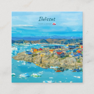 Ilulissat, Groenland - Ijsberg Stad Vierkante Visitekaartje