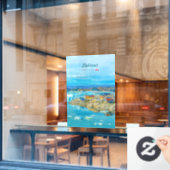 Ilulissat, Groenland - IJsdorp Raamsticker (Cafe Raam)