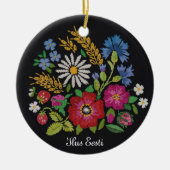 Ilus Eesti - Mooie kerstversiering in Estland Keramisch Ornament (Voorkant)